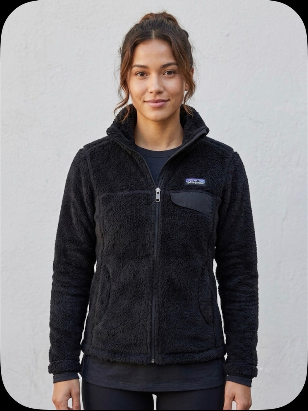 Patagonia Black Women's Teddy Fleece Zip Jacket